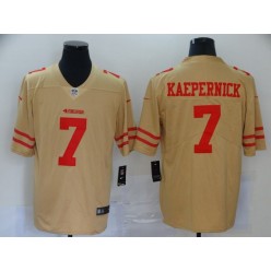 San Francisco 49ers #7 Colin Kaepernick Cream Inverted Legend Limited Nike NFL Men Jersey
