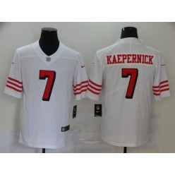 San Francisco 49ers #7 Colin Kaepernick White Color Rush Vapor Untouchable Limited Nike NFL Men Jersey