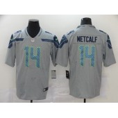 Seattle Seahawks #14 D.K. Metcalf Gray Vapor Untouchable Limited Nike NFL Men Jersey