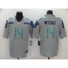 Seattle Seahawks #14 D.K. Metcalf Gray Vapor Untouchable Limited Nike NFL Men Jersey