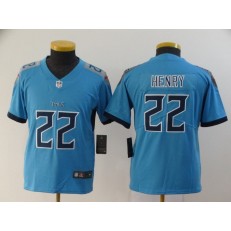 Youth Nike Tennessee Titans #22 Derrick Henry Blue New Vapor Untouchable Player Limited Jersey