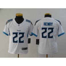 Youth Nike Tennessee Titans #22 Derrick Henry White New Vapor Untouchable Player Limited Jersey