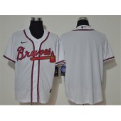 MLB Atlanta Braves Blank White Nike 2020 Cool Base Jersey