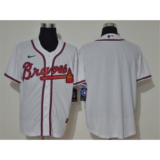 MLB Atlanta Braves Blank White Nike 2020 Cool Base Jersey