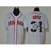 MLB Boston Red Sox #34 David Ortiz White 2020 Nike Cool Base Fashion Jersey