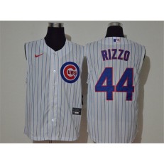 MLB Chicago Cubs #44 Anthony Rizzo White Nike Cool Base Sleeveless Jersey