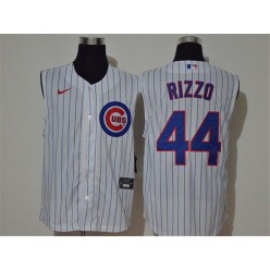 MLB Chicago Cubs #44 Anthony Rizzo White Nike Cool Base Sleeveless Jersey