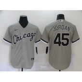 MLB Chicago White Sox #45 Michael Jordan Gray 2020 Nike Cool Base Jersey