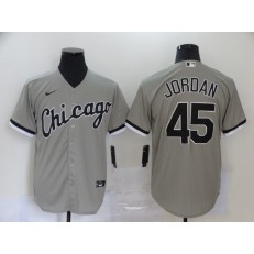 MLB Chicago White Sox #45 Michael Jordan Gray 2020 Nike Cool Base Jersey