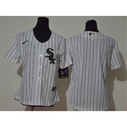 MLB Chicago White Sox Blank White Women Cool Base Jersey