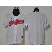 MLB Cleveland Indians Blank White Nike 2020 Cool Base Jersey
