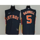 MLB Houston Astros #5 Jeff Bagwell Navy Nike Cool Base Sleeveless Jersey