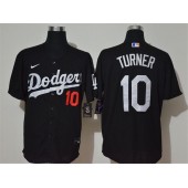 MLB Los Angeles Dodgers #10 Justin Turner Black 2020 Nike Cool Base Jersey