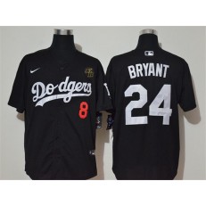 MLB Los Angeles Dodgers #24 Kobe Bryant Black 2020 Nike KB Cool Base Jersey