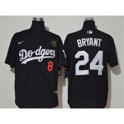MLB Los Angeles Dodgers #24 Kobe Bryant Black 2020 Nike KB Cool Base Jersey