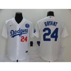 MLB Los Angeles Dodgers #24 Kobe Bryant White 2020 New Nike KB Cool Base Jersey