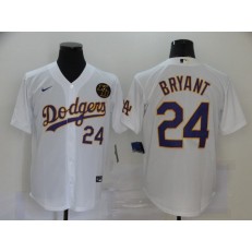 MLB Los Angeles Dodgers #24 Kobe Bryant White 2020 New Nike KB Cool Base Jerseys