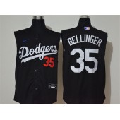 MLB Los Angeles Dodgers #35 Cody Bellinger Black New Nike Cool Base Sleeveless Jersey