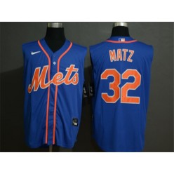 MLB New York Mets #32 Steven Matz Royal Nike Cool Base Sleeveless Jersey
