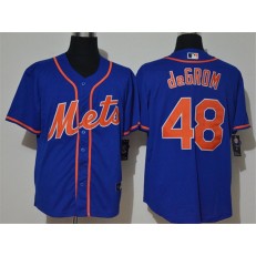 MLB New York Mets #48 Jacob DeGrom Royal 2020 Nike Cool Base Jersey