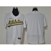 MLB Oakland Athletics Blank White Nike 2020 Flexbase Jersey