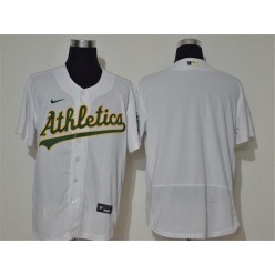 MLB Oakland Athletics Blank White Nike 2020 Flexbase Jersey