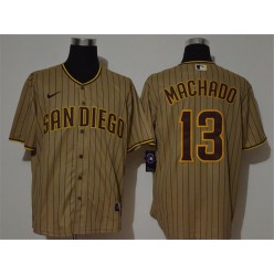 MLB San Diego Padres #13 Manny Machado Brown Nike 2020 Cool Base Jersey