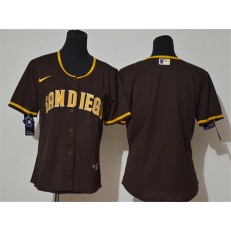 MLB San Diego Padres Blank White Brown Cool Base Jerseys