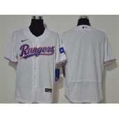 MLB Texas Rangers Blank White Nike 2020 Flexbase Jersey