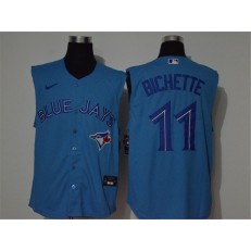 MLB Toronto Blue Jays #11 Bo Bichette Blue Nike Cool Base Sleeveless Jersey