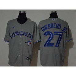 MLB Toronto Blue Jays #27 Vladimir Guerrero Jr. Gray 2020 Nike Flexbase Jersey