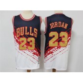 Chicago Bulls #23 Michael Jordan White Independence Day Hardwood Classics Jersey