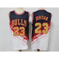 Chicago Bulls #23 Michael Jordan White Independence Day Hardwood Classics Jersey