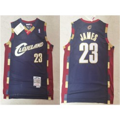 Cleveland Cavaliers #23 Lebron James Black 2003-04 Hardwood Classics Jersey