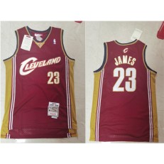 Cleveland Cavaliers #23 Lebron James Red 2003-04 Hardwood Classics Jersey