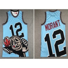 Memphis Grizzlies #12 Ja Morant Blue Hardwood Classics Jersey