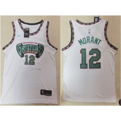 Memphis Grizzlies #12 Ja Morant White Nike Swingman Jersey