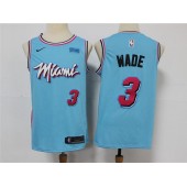 Miami Heat #3 Dwyane Wade Light Blue 2020 Nike City Edition Swingman Jersey
