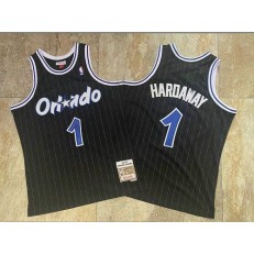 Orlando Magic #1 Anfernee Hardaway Black 1994-95 Hardwood Classics Jersey
