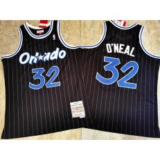 Orlando Magic #32 Shaquille O'Neal Black 1994-95 Hardwood Classics Jersey