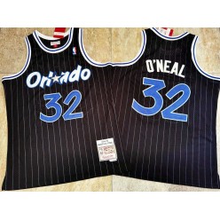 Orlando Magic #32 Shaquille O'Neal Black 1994-95 Hardwood Classics Jersey