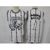Toronto Raptors #1 Tracy McGrady White Hardwood Classics Jersey