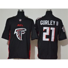 Atlanta Falcons #21 Todd Gurley II Black Team Big Logo Vapor Untouchable Limited Nike Men Jersey