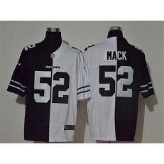 Chicago Bears #52 Khalil Mack Black And White Split Vapor Untouchable Limited Nike Men Jersey
