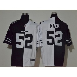 Chicago Bears #52 Khalil Mack Black And White Split Vapor Untouchable Limited Nike Men Jersey