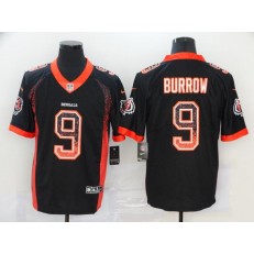 Cincinnati Bengals #9 Joe Burrow Black Drift Fashion Limited Nike Men Jersey