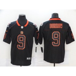 Cincinnati Bengals #9 Joe Burrow Black Shadow Legend Limited Nike Men Jersey