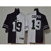 Dallas Cowboys #19 Amari Cooper Black And White Split Vapor Untouchable Limited Nike Men Jersey