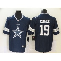 Dallas Cowboys #19 Amari Cooper Navy Team Big Logo Vapor Untouchable Limited Nike Men Jersey