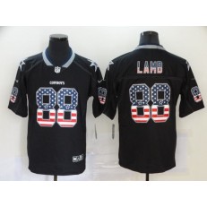 Dallas Cowboys #88 Ceedee Lamb Black USA Flag Fashion Limited Nike Men Jersey